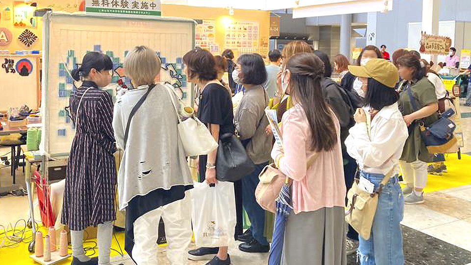 試し打ち体験コーナーにご参加の方々