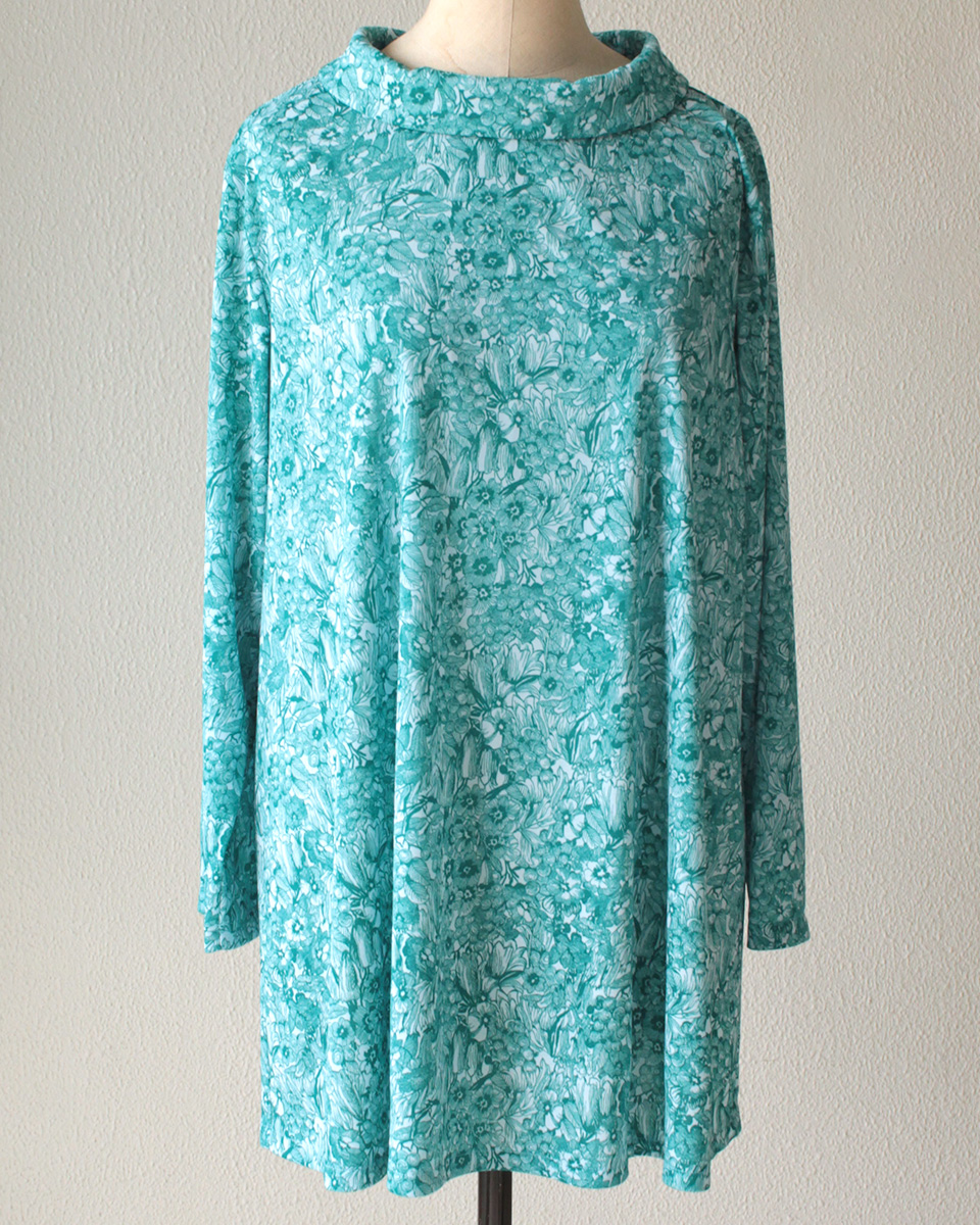 2025年6月のフリーパターン LT-690 ロールカラーＡラインチュニック