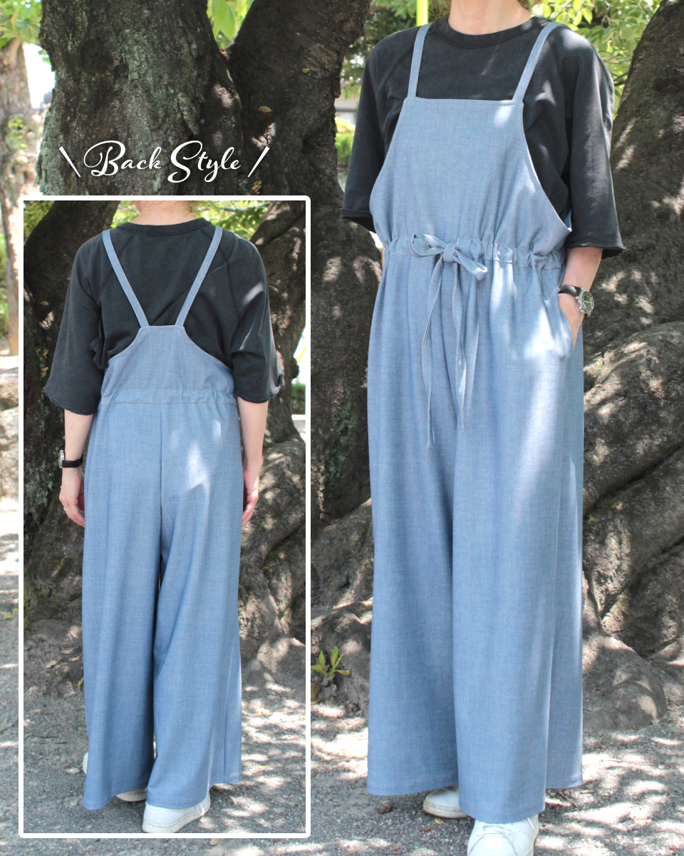 2025年7月のフリーパターン PT-694 ドロストサロペット