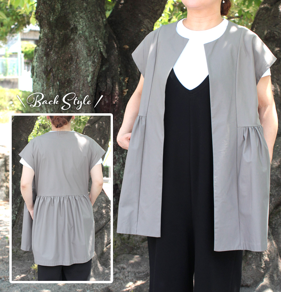 2025年7月のフリーパターン VE-695 ギャザージレ