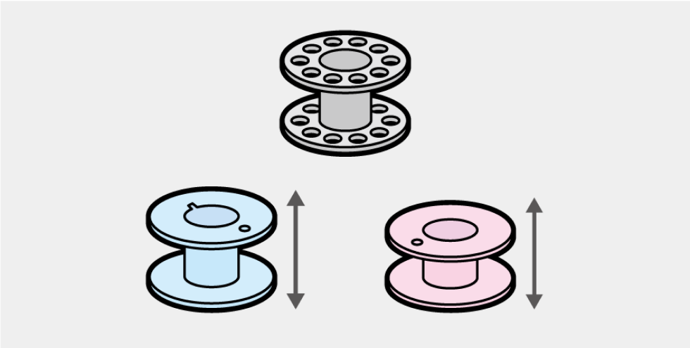 ボビンをセットしている画像