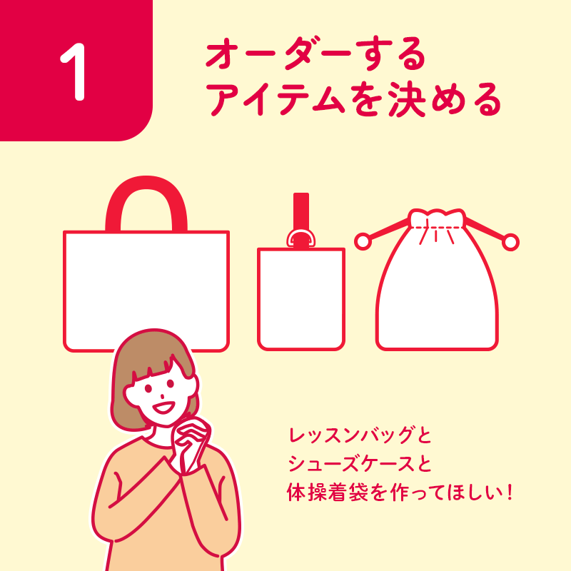 STEP1 オーダーするアイテムを決める